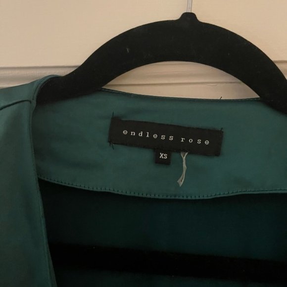 Endless Rose Puff Sleeve Belted Silk Blouse - Picture 5 of 6